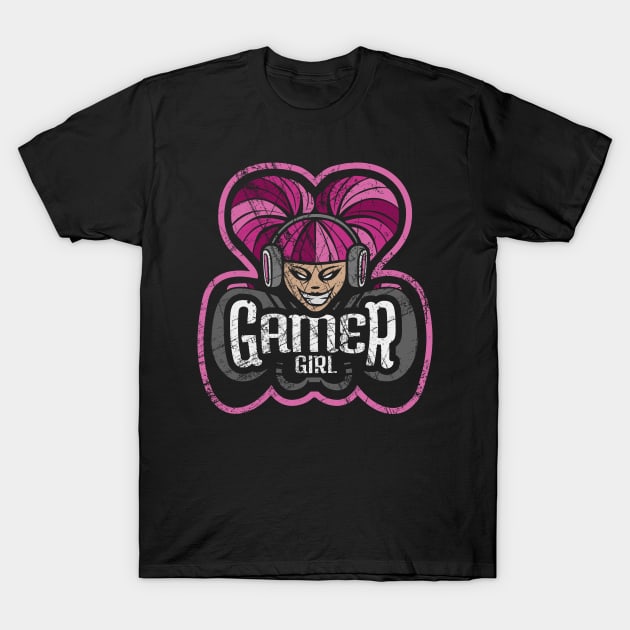 Team Gamer Girl - Battleworn T-Shirt by Just_Shrug